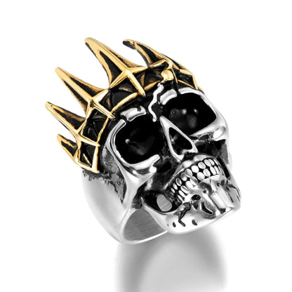 Western Cow Skeleton Rings for Men Fashion