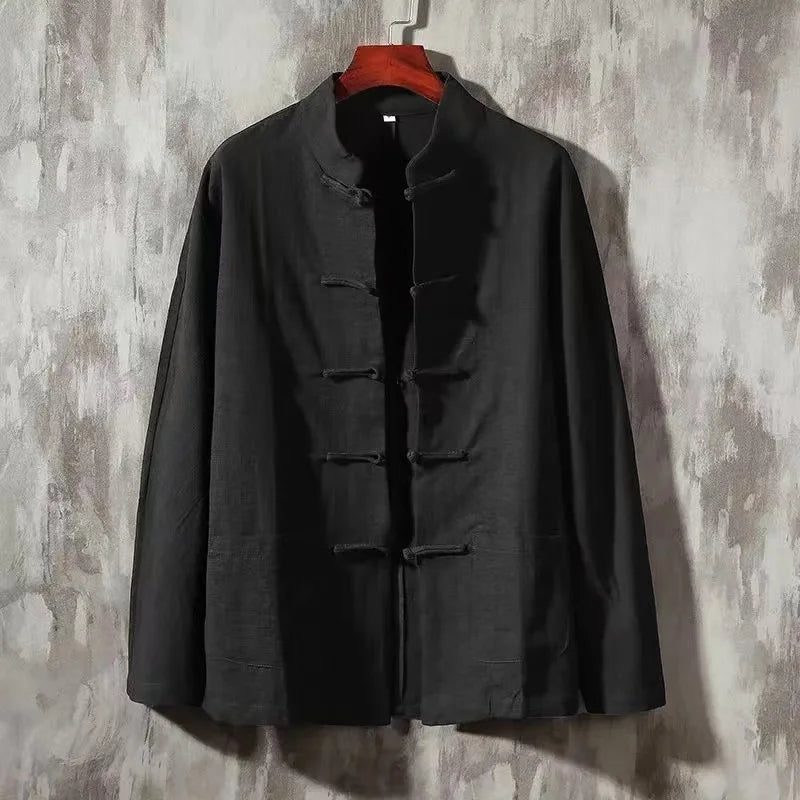 XXXL Plus Size Men's Linen Blouse Tops
