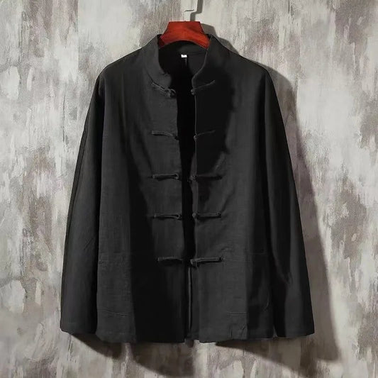 XXXL Plus Size Men's Linen Blouse Tops
