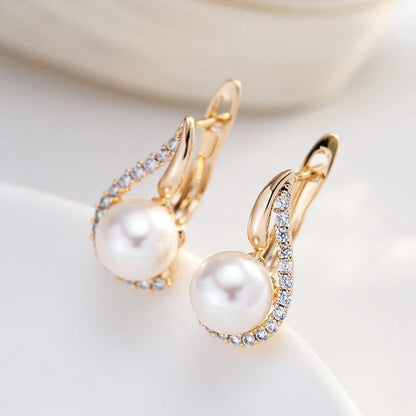 Unique Geometric Pearl Earrings for Weddings