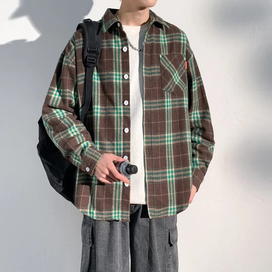Plus Size Flannel Shirt for Men