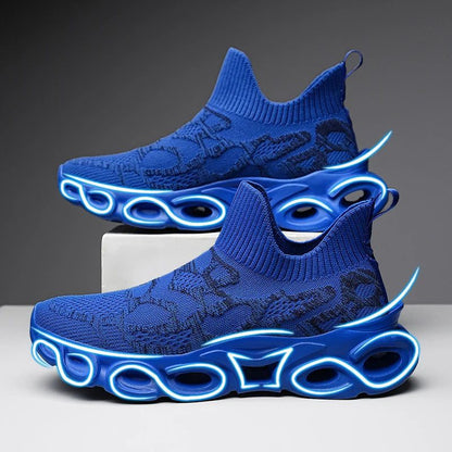 Lightweight Breathable Blue Running Shoes for Men