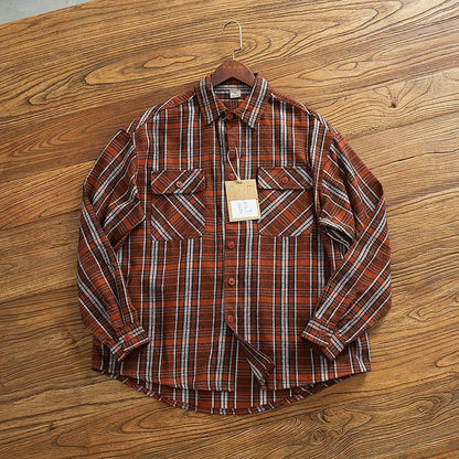 Men's 2024 Retro Flannel Plaid Shirt