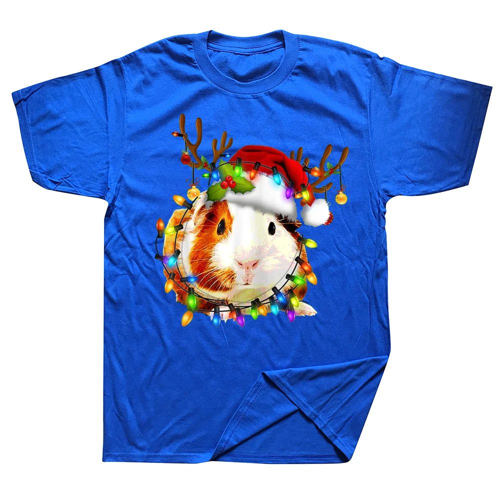 Funny Guinea Pig Christmas T-Shirt for Men