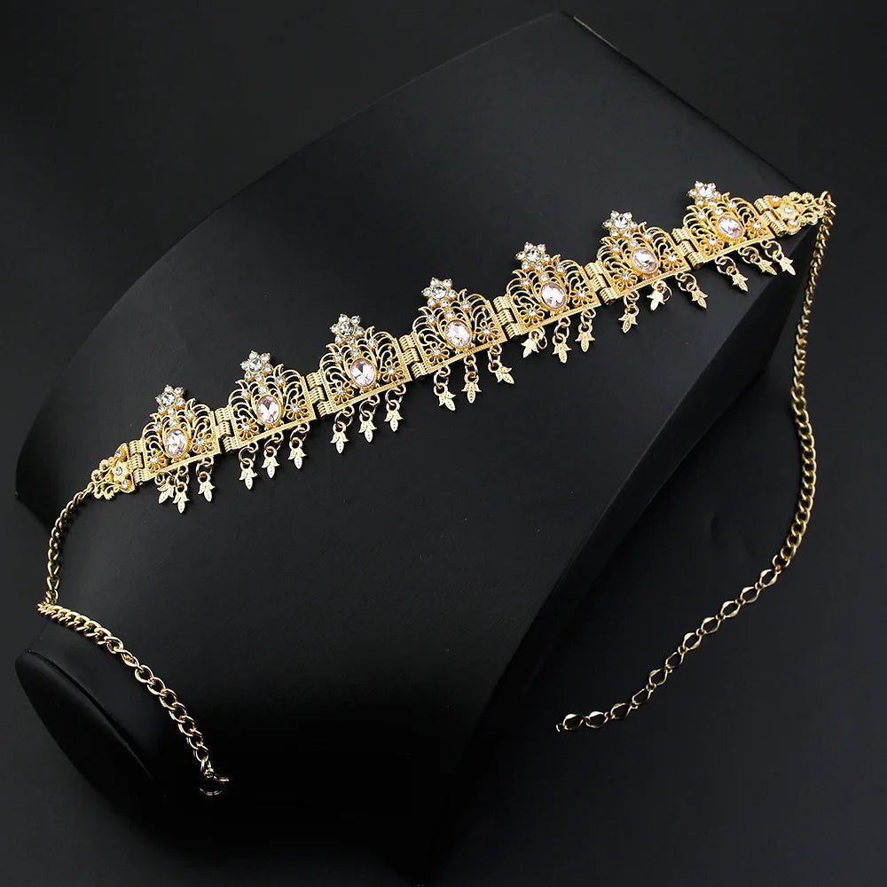 Elegant Tassel Forehead Chain for Brides