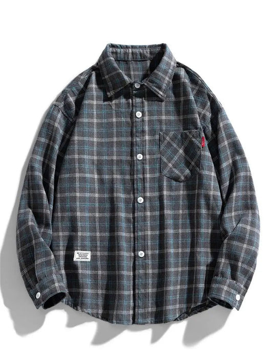 Plus Size Men's Oversized Flannel Shirt