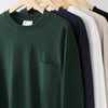 Unisex Oversize Cotton Pocket Long Sleeve T-Shirt