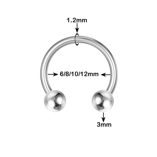 Stainless Steel Septum Rings for Body Jewelry