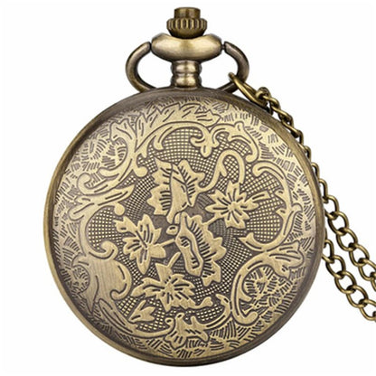 Unisex Quartz Pocket Watch with Scorpion Design