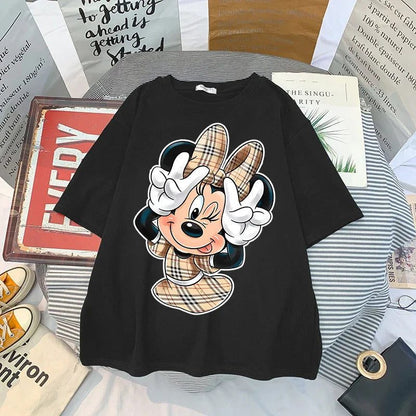 Vintage Oversized Mickey Minnie T-Shirt for Women