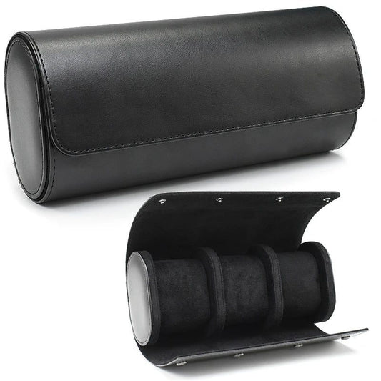 Luxury Leather Watch Roll Travel Case Pouch