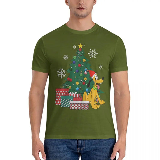 Casual Men's Christmas Tree T-Shirts 6XL