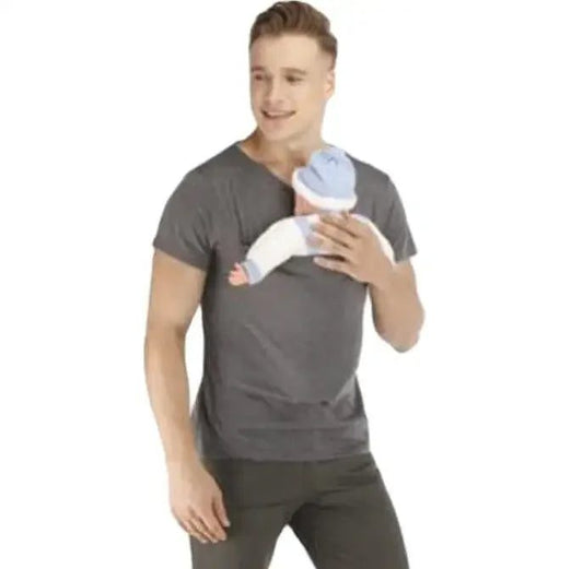 Men's Pocket T-Shirt for Babywearing Parents