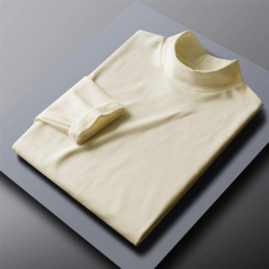 Men's Thermal Long Sleeve Velvet Undershirt