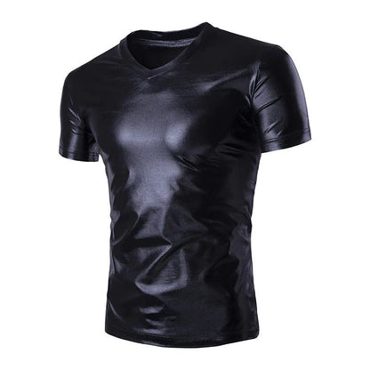 Stylish V-Neck Short Sleeve T-Shirt for Men