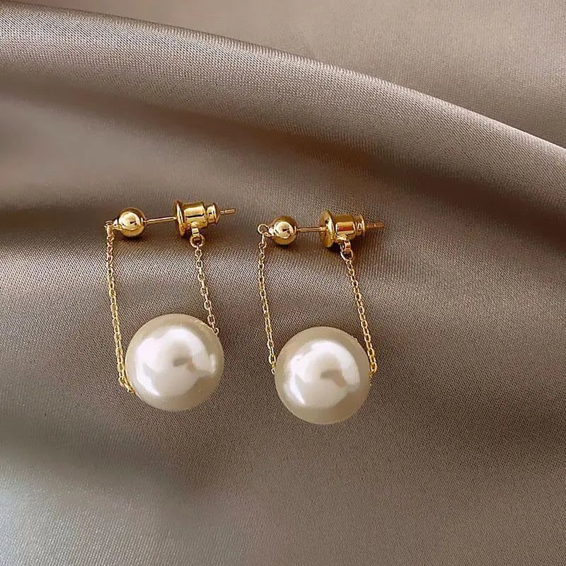 Elegant Imitation Pearl Dangle Earrings for Weddings