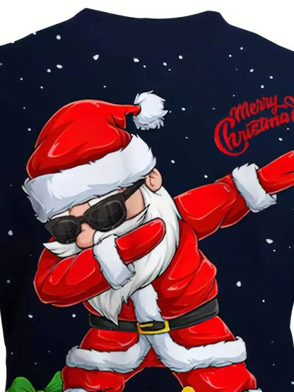 Kids Christmas Dance Santa T-Shirt Gift