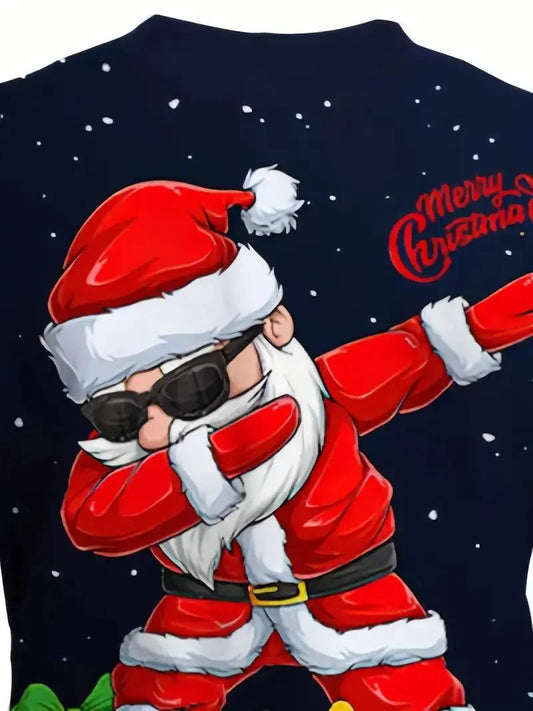 Kids Christmas Dance Santa T-Shirt Gift