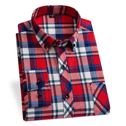 2024 Men's Plus Size Flannel Casual Shirts