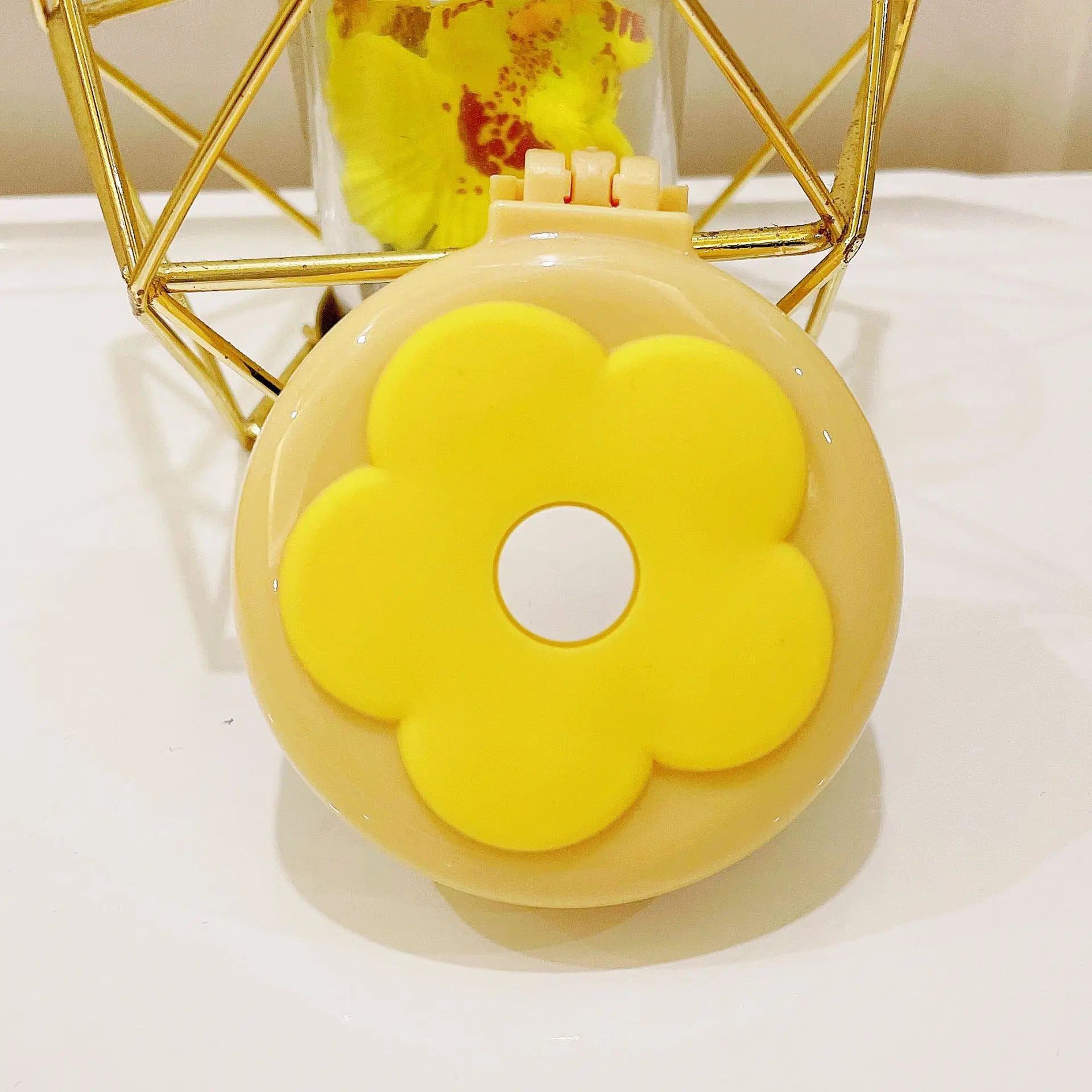 Portable Cartoon Folding Hair Brush with Mirror