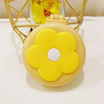 Portable Cartoon Folding Hair Brush with Mirror