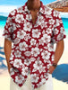 Men's Casual Hawaiian Shirt for Summer Beach