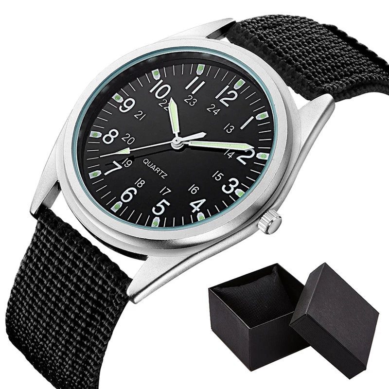 Unisex Luminous Dial Military Sports Quartz Watch
