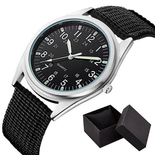 Unisex Luminous Dial Military Sports Quartz Watch