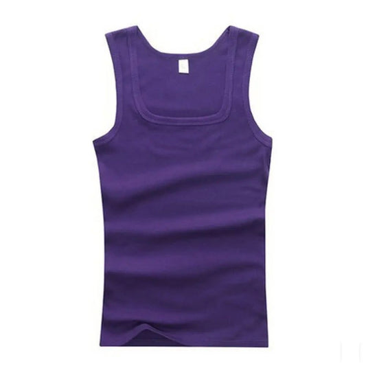 Men's Ribbed Tank Top for Summer Fitness
