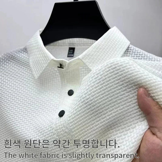 Men's Summer Golf Polo Shirt Ice Silk