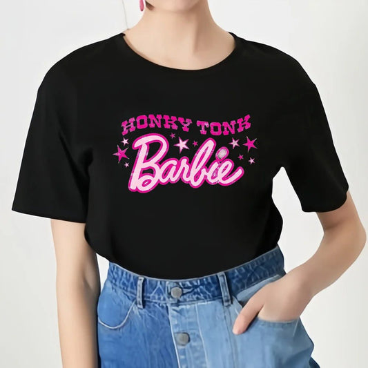 Barbie T-Shirt Women: Soft Cotton Summer Tops for Girls