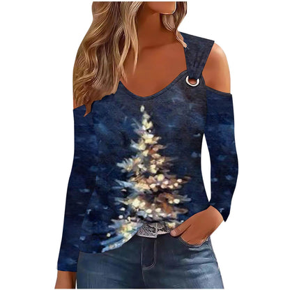 Chic Women's Christmas Cotton T-Shirts Collection