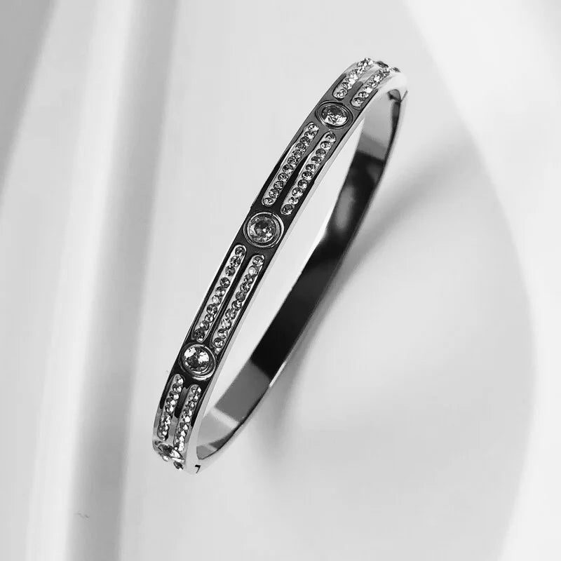 Waterproof Zircon Inlaid Bracelets for Elegance