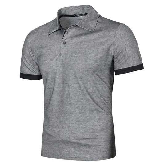Lightweight Lapel Tshirts for Men | D-Gray Black
