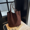 2024 Suede Shoulder Bags: Versatile High-Capacity Tote