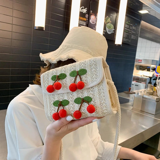 Cute Summer Straw Crossbody Bags for Women