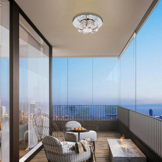 9W Small Crystal Ceiling Lamp Warm White