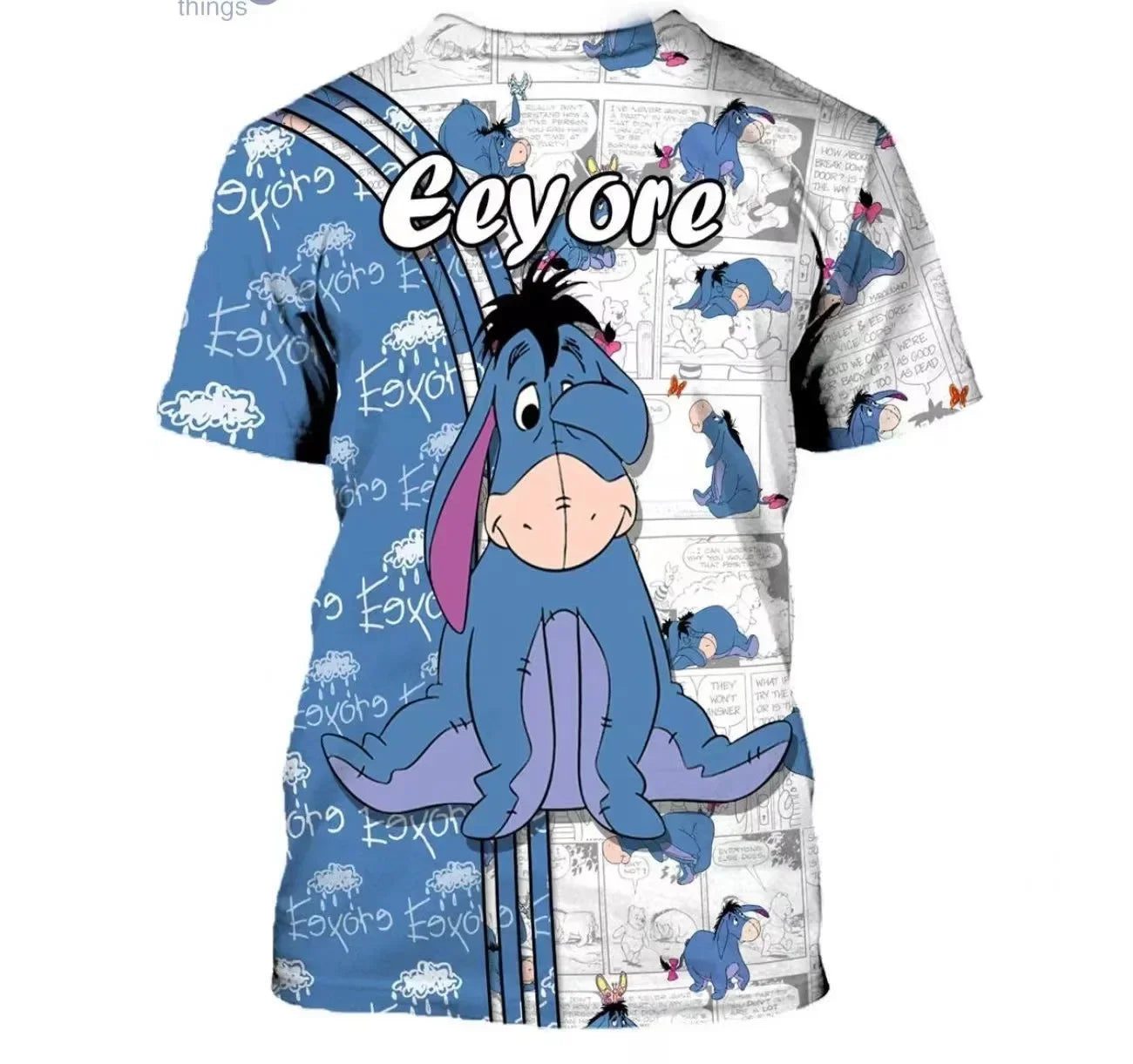 2024 Eeyore Donkey 3D Cartoon T-Shirt