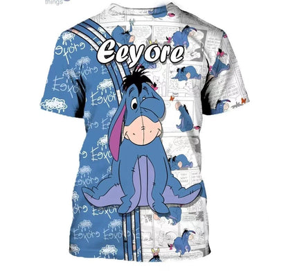 2024 Eeyore Donkey 3D Cartoon T-Shirt