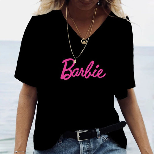 Stylish V-Neck Summer T-Shirt for Women