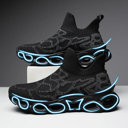 Lightweight Breathable Blue Running Shoes for Men