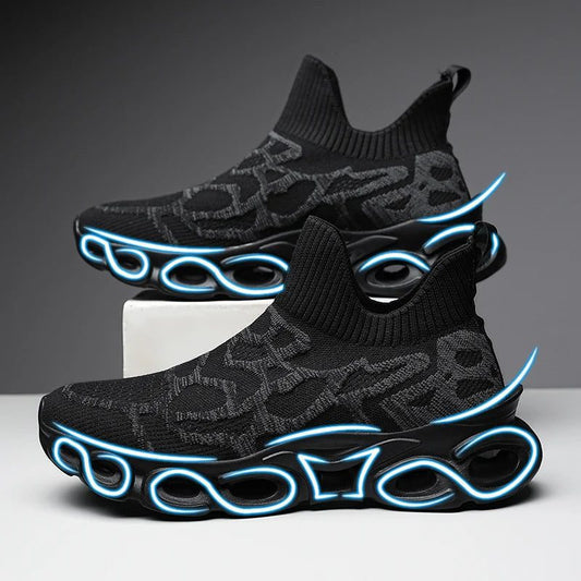 Lightweight Breathable Blue Running Shoes for Men