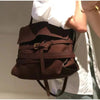 Versatile Brown Suede Tote Bag for Everyday