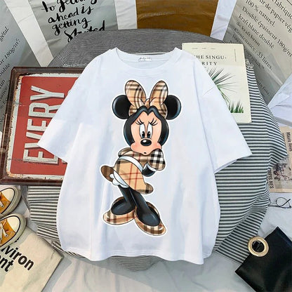 Vintage Oversized Mickey Minnie T-Shirt for Women