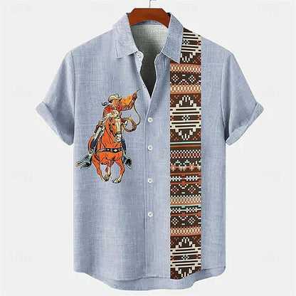 Lightweight Linen Short Sleeve Shirts for Men