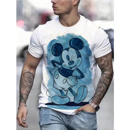Men's 3D Cartoon Graphic T-Shirt Summer