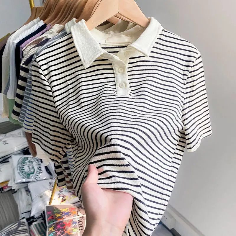 Stylish Striped T-Shirts for Women Summer