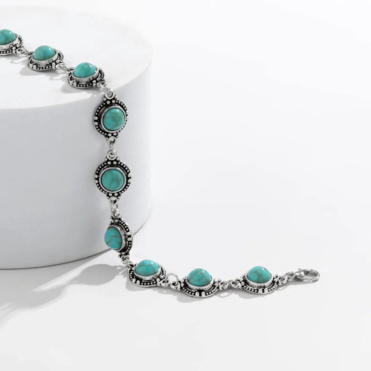 Boho Vintage Turquoise Anklet for Women
