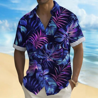 2024 Men's 3D Beach Flower Hawaiian Shirt