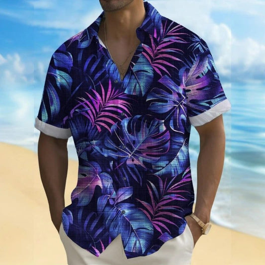 2024 Men's 3D Beach Flower Hawaiian Shirt